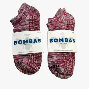 NWT Bombas Women’s Large Gripper Ankle Socks - 2 Pair Bundle Maroon